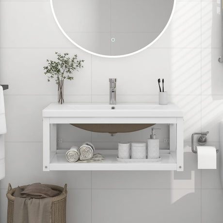 Bathroom Washbasin Frame With Built-In Basin Iron