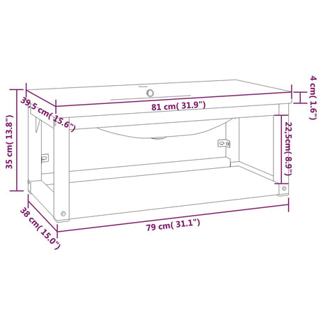 Bathroom Washbasin Frame With Built-In Basin Iron