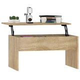 Coffee Table 80X50.5X41.5 Cm Engineered Wood