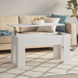Coffee Table 101X49X52 Cm Engineered Wood