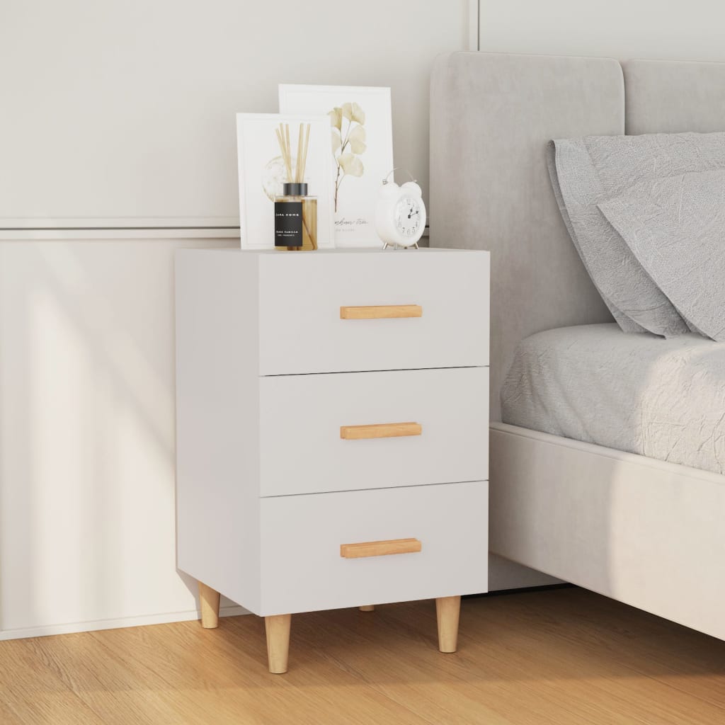 Bedside Cabinet 40X40X66 Cm Engineered Wood