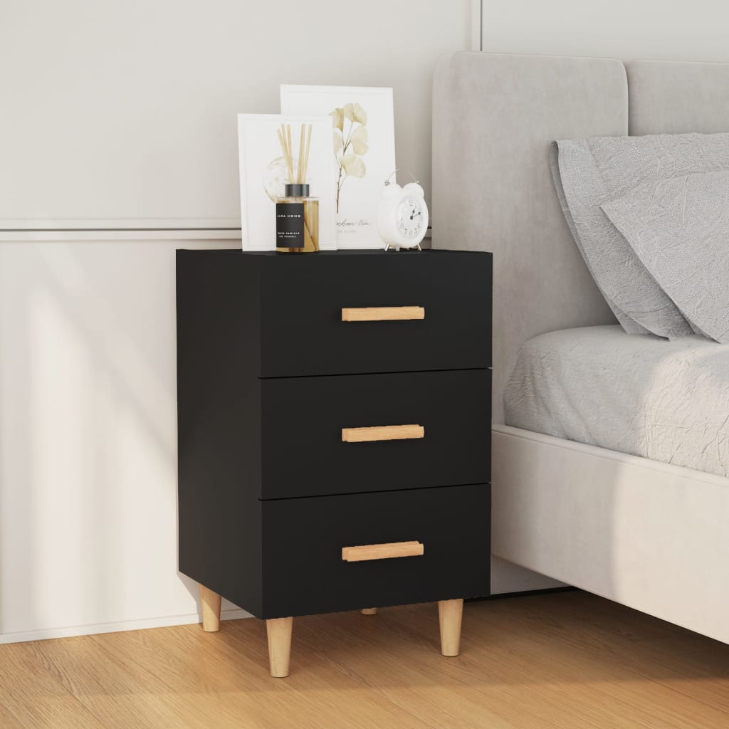Bedside Cabinet 40X40X66 Cm Engineered Wood