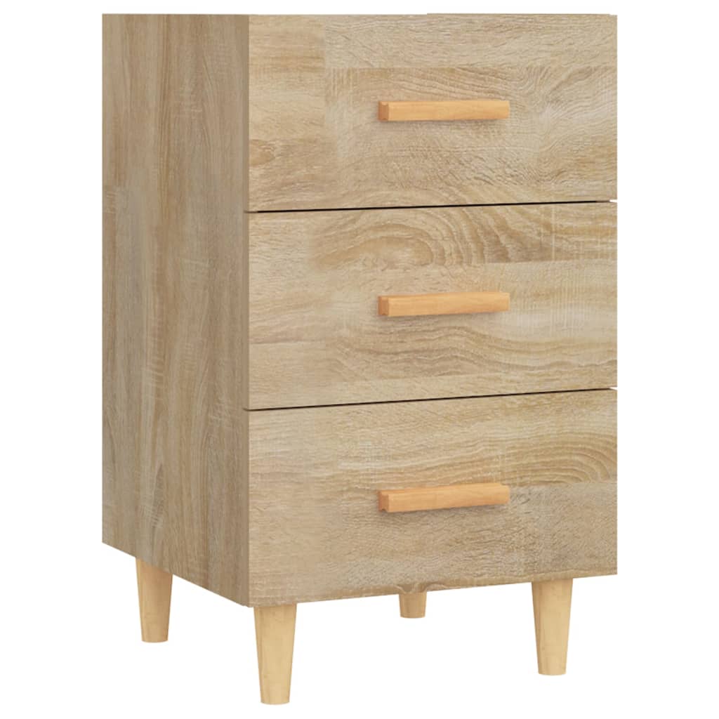 Bedside Cabinet 40X40X66 Cm Engineered Wood