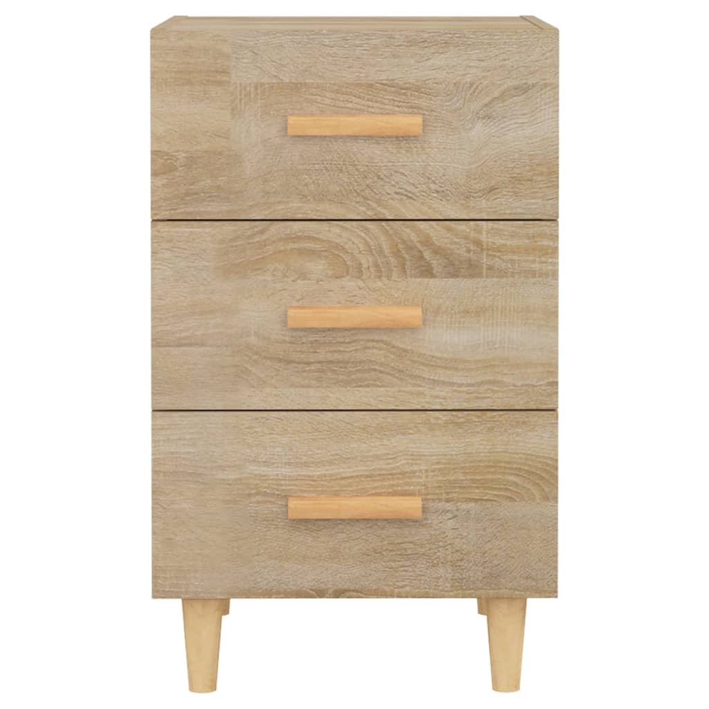 Bedside Cabinet 40X40X66 Cm Engineered Wood