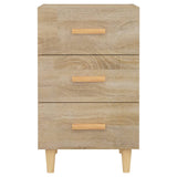 Bedside Cabinet 40X40X66 Cm Engineered Wood