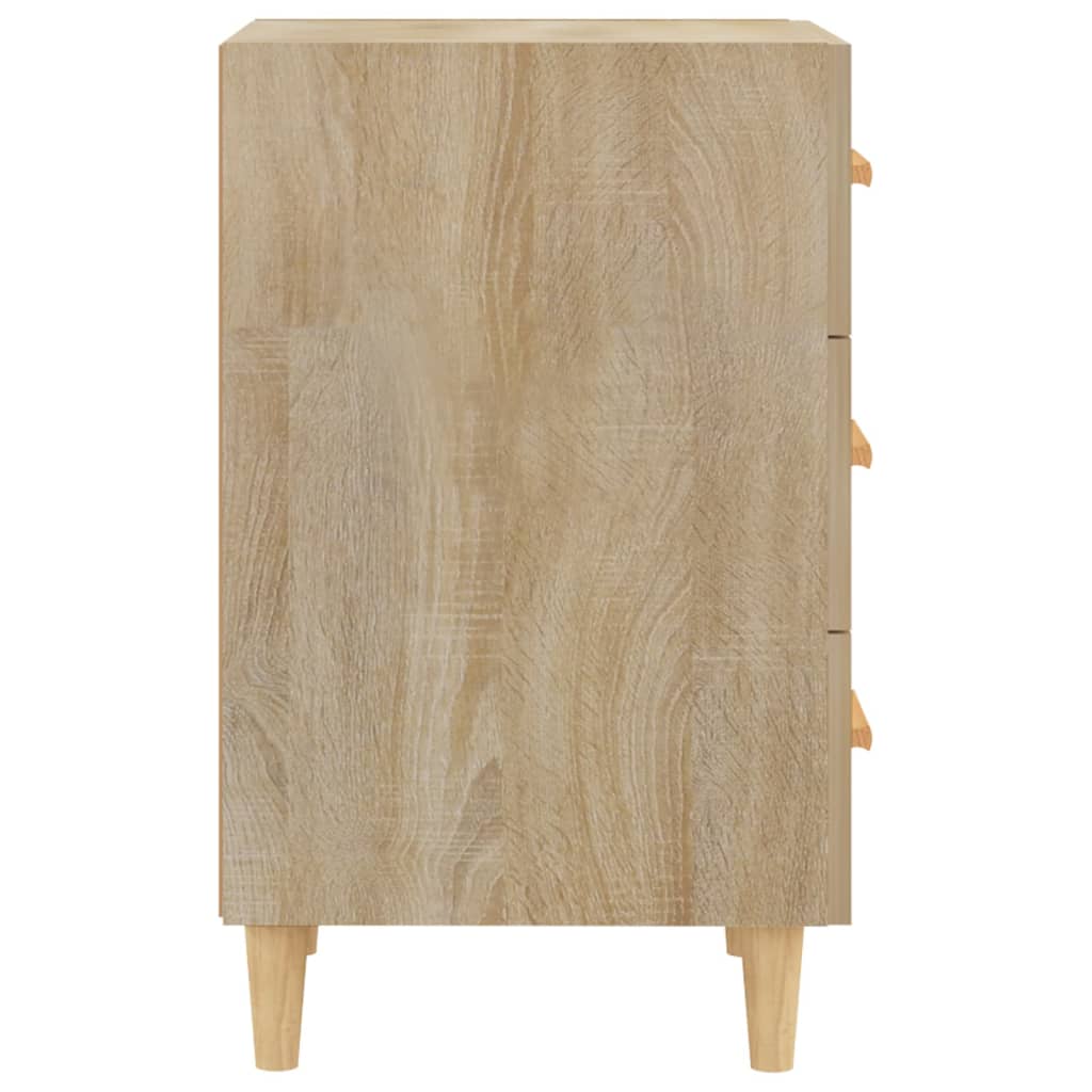 Bedside Cabinet 40X40X66 Cm Engineered Wood