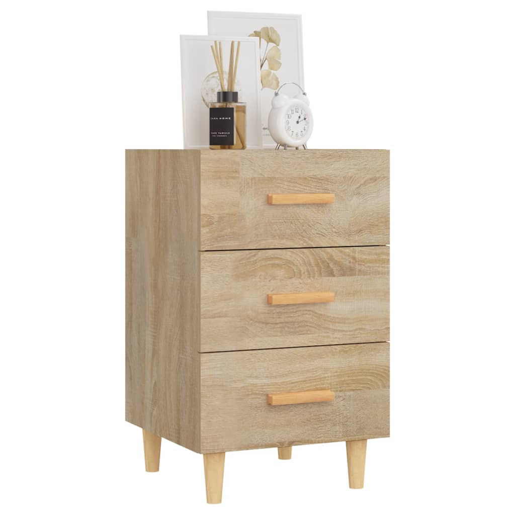 Bedside Cabinet 40X40X66 Cm Engineered Wood