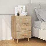 Bedside Cabinet 40X40X66 Cm Engineered Wood