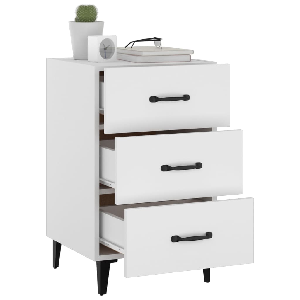 Bedside Cabinet 40X40X66 Cm Engineered Wood