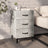 Bedside Cabinet 40X40X66 Cm Engineered Wood