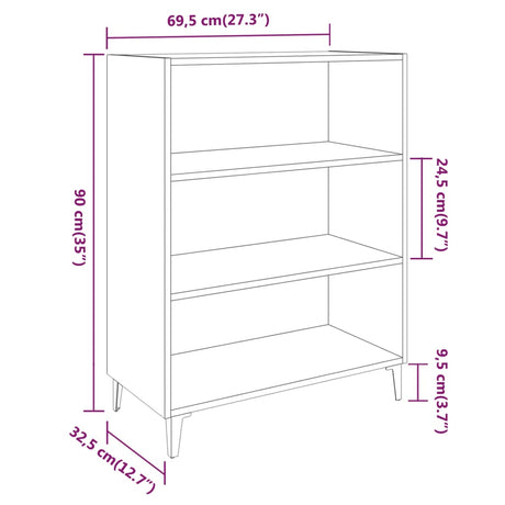 Sideboard 69.5X32.5X90 Cm Engineered Wood