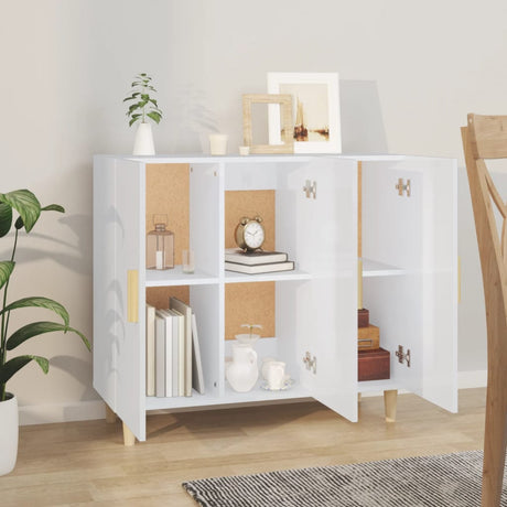 Sideboard 90X34X80 Cm Engineered Wood
