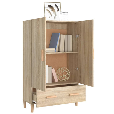 Highboard 70X31X115 Cm Engineered Wood