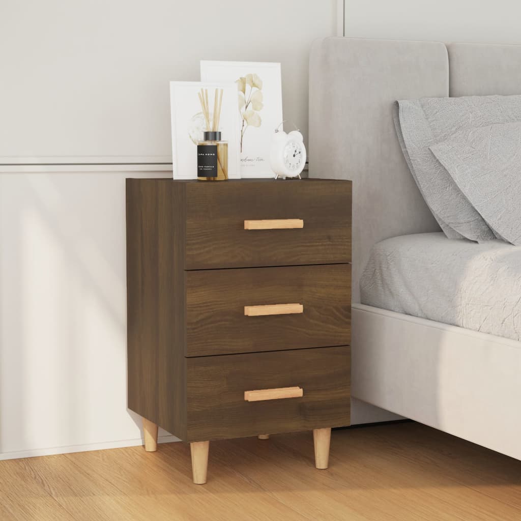 Bedside Cabinet 40X40X66 Cm Engineered Wood