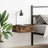 Floating Nightstand 40X30X15 Cm Engineered Wood