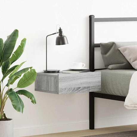 Floating Nightstand 40X30X15 Cm Engineered Wood