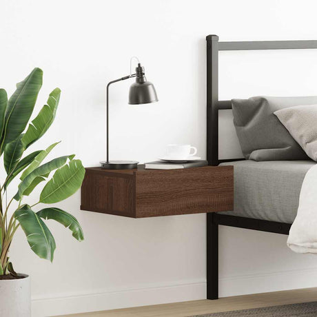 Floating Nightstand 40X30X15 Cm Engineered Wood