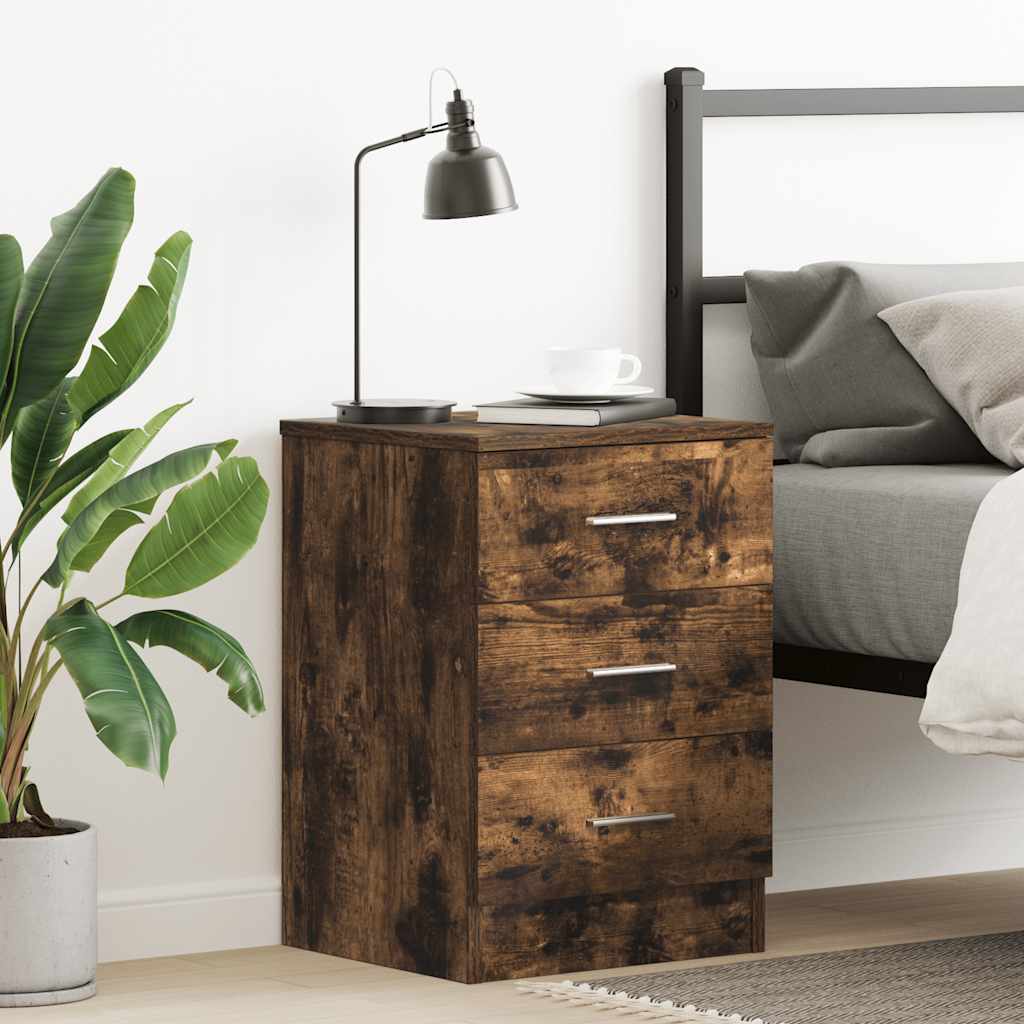 Bedside Cabinet 38X35X56 Cm Engineered Wood