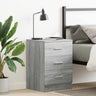 Bedside Cabinet 38X35X56 Cm Engineered Wood