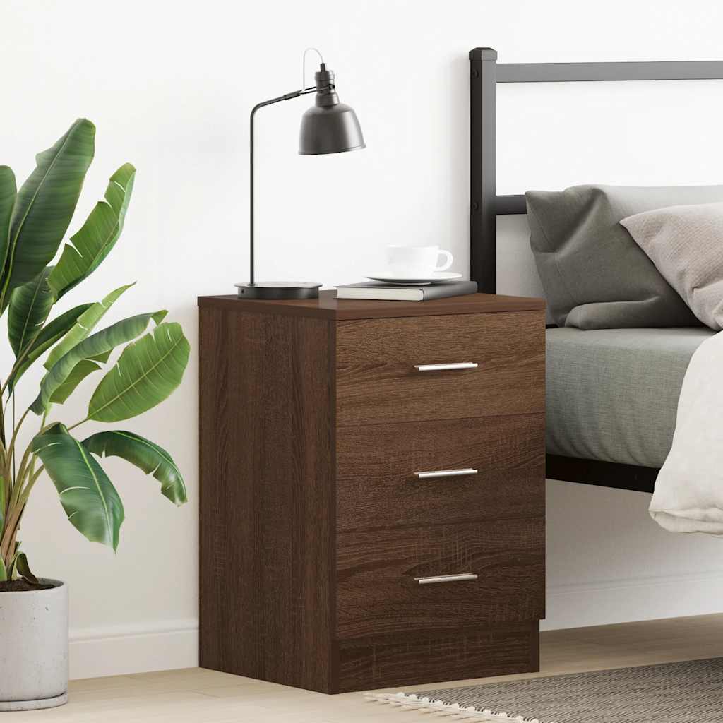 Bedside Cabinet 38X35X56 Cm Engineered Wood