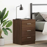 Bedside Cabinet 38X35X56 Cm Engineered Wood