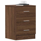 Bedside Cabinets 2 pcs Brown Oak 38x35x56 cm Engineered Wood
