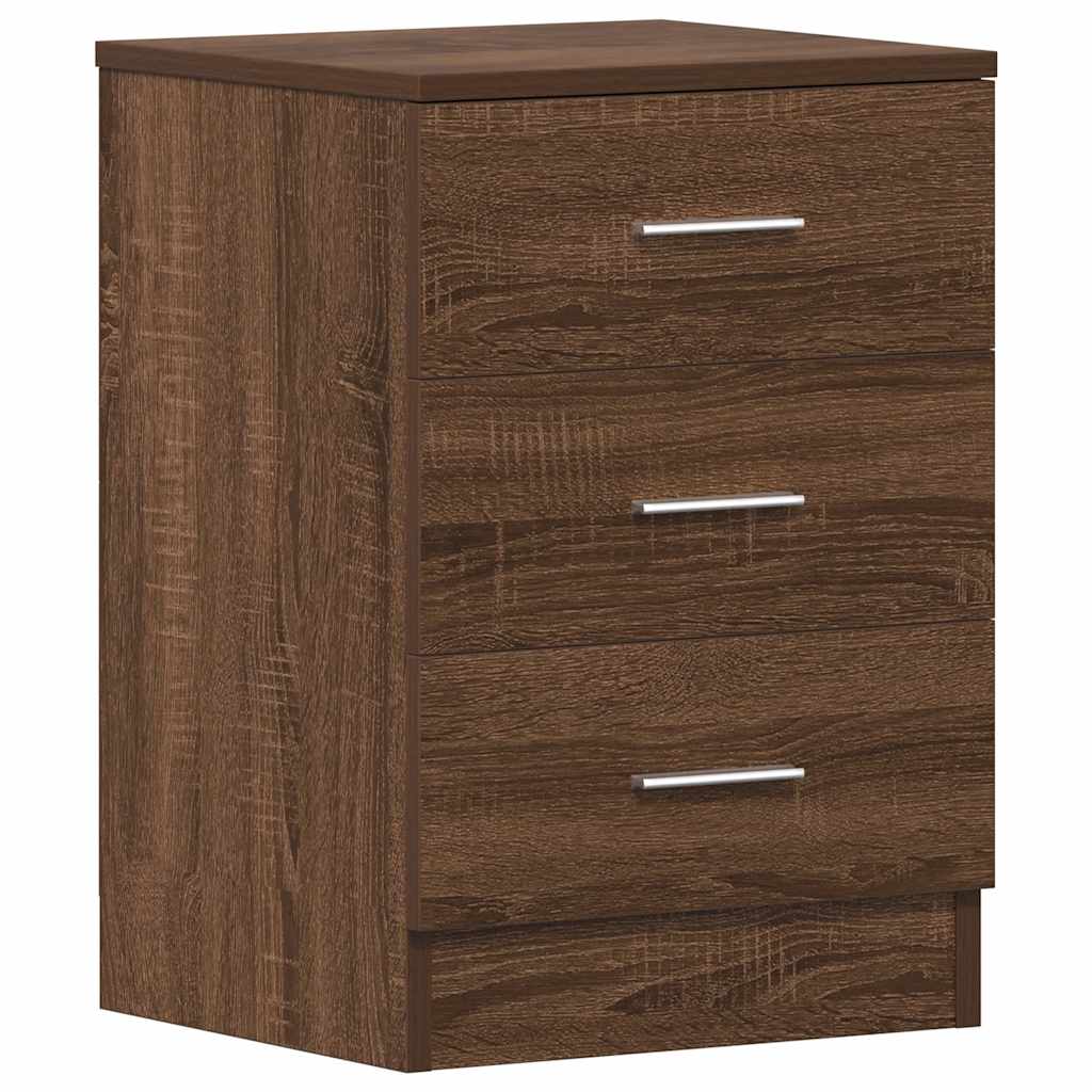 Bedside Cabinets 2 pcs Brown Oak 38x35x56 cm Engineered Wood