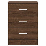 Bedside Cabinets 2 pcs Brown Oak 38x35x56 cm Engineered Wood