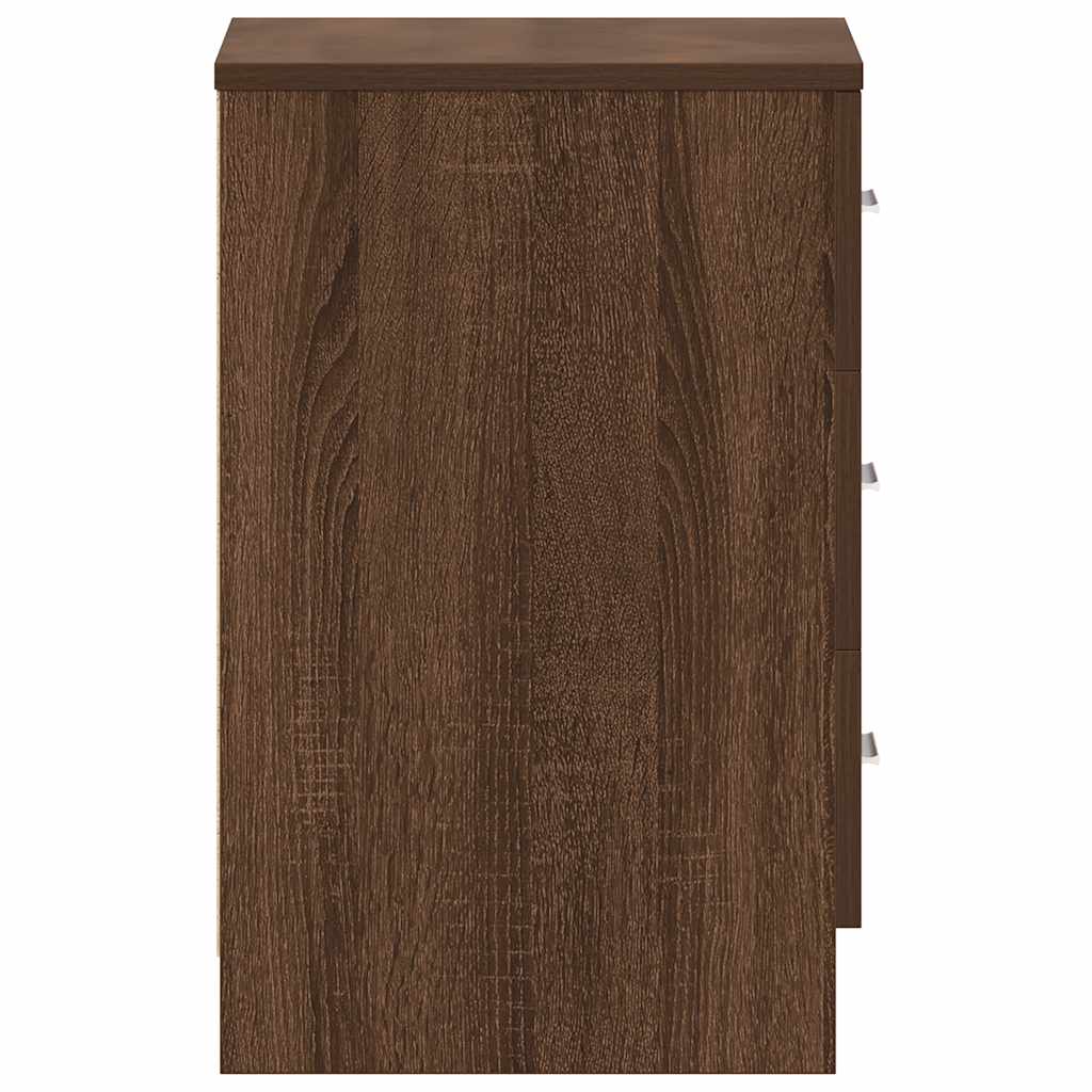 Bedside Cabinets 2 pcs Brown Oak 38x35x56 cm Engineered Wood