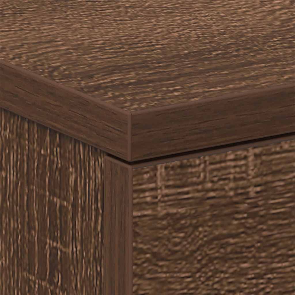 Bedside Cabinets 2 pcs Brown Oak 38x35x56 cm Engineered Wood