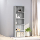 5-Tier Book Cabinet 80X30X Engineered Wood