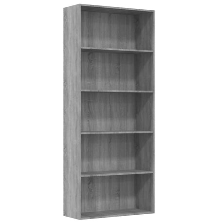 5-Tier Book Cabinet 80X30X Engineered Wood