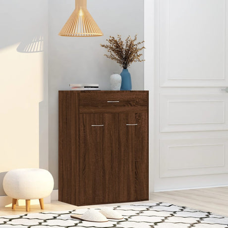 Shoe Cabinet 60X35X84 Cm Engineered Wood