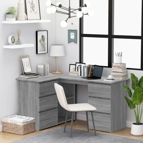 Corner Desk 145X100X76 Cm Engineered Wood
