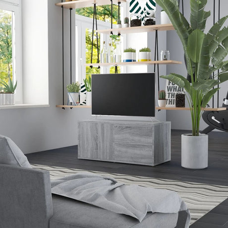 Tv Cabinet 80X34X36 Cm Engineered Wood