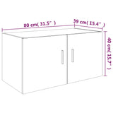 Wall Mounted Cabinet 80X39X40 Cm Engineered Wood