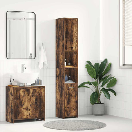 Bathroom Cabinet 30X30X183.5 Cm Engineered Wood