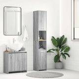 Bathroom Cabinet 30X30X183.5 Cm Engineered Wood