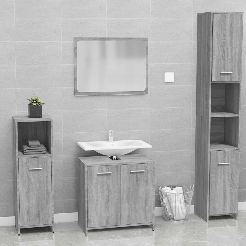 Bathroom Furniture Set Engineered Wood