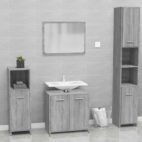 Bathroom Furniture Set Engineered Wood