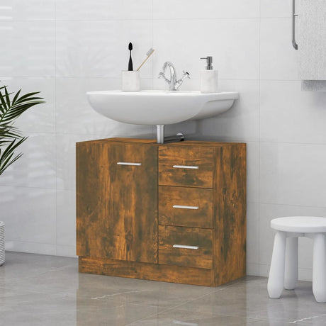 Sink Cabinet 63X30X54 Cm Engineered Wood