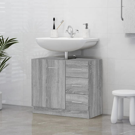 Sink Cabinet 63X30X54 Cm Engineered Wood