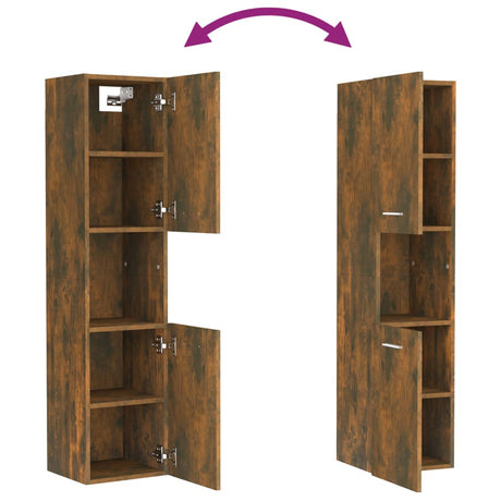 Bathroom Cabinet 30X30X130 Cm Engineered Wood