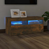 Tv Cabinet With Led Lights 60X35X40 Cm