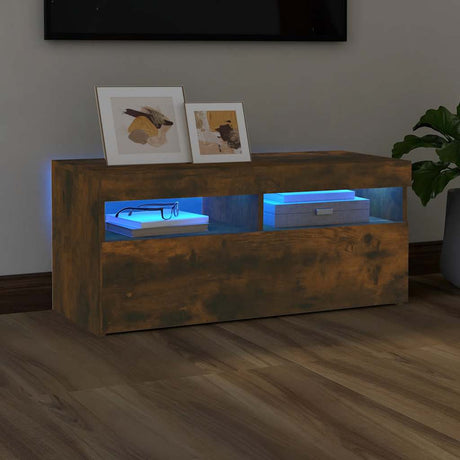 Tv Cabinet With Led Lights 60X35X40 Cm
