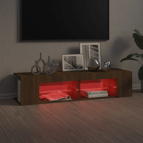 Tv Cabinet With Led Lights 135X39X30 Cm