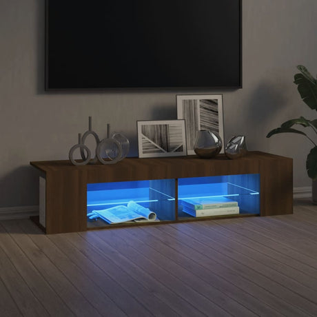 Tv Cabinet With Led Lights 135X39X30 Cm