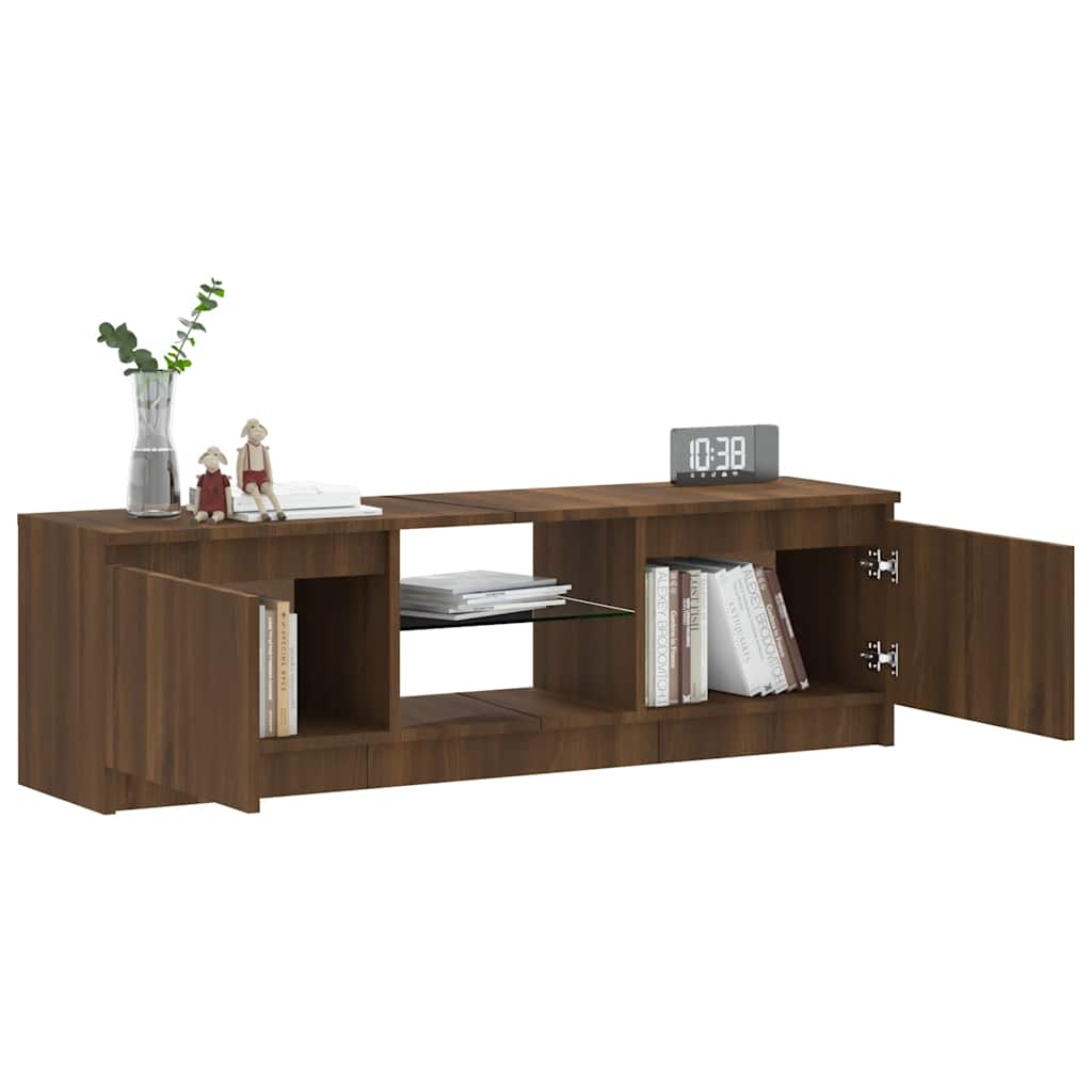 Tv Cabinet With Led Lights 120X30X35.5 Cm