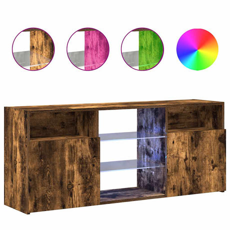 Tv Cabinet With Led Lights 120X30X50 Cm
