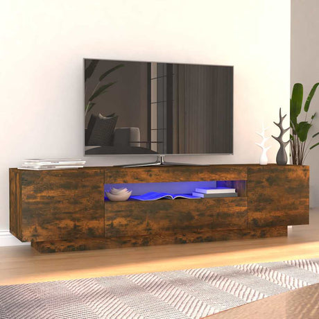 Tv Stand With Led Lights - , 160X35X40 Cm, Made From Engineered Wood
